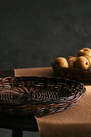 ROUND THICK RATTAN BASKET