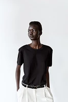 ENZYME FINISH COTTON T-SHIRT