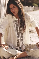 EMBROIDERED BEADED BLOUSE