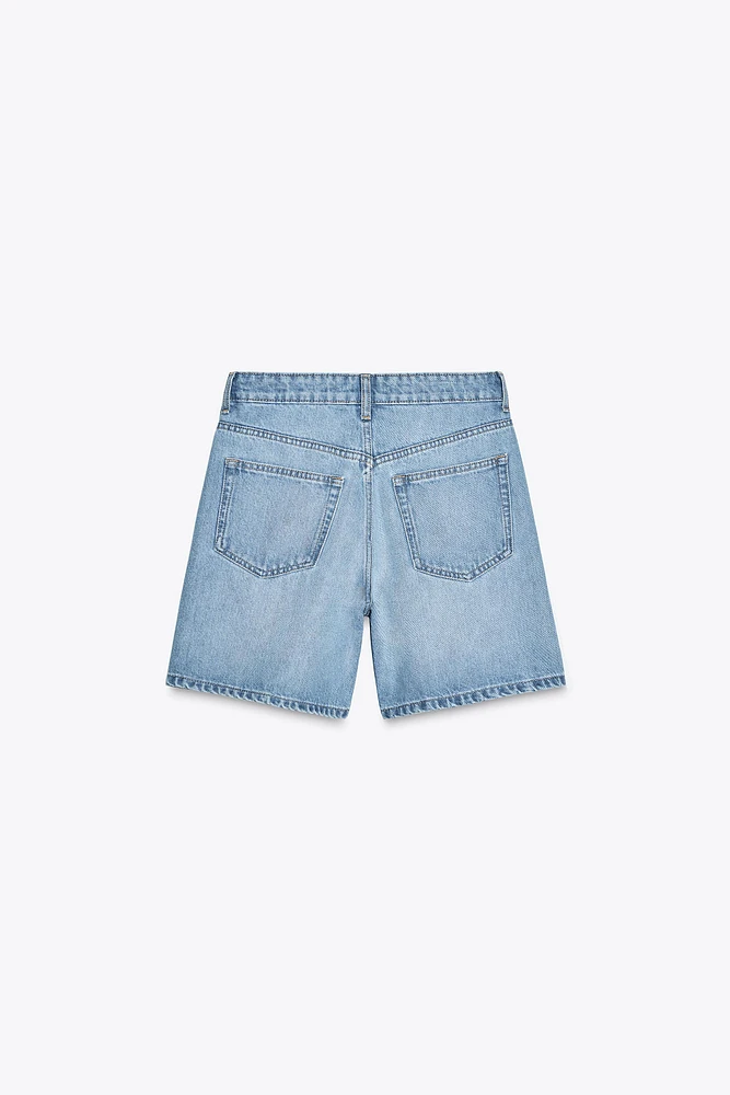 TRF MID-RISE DENIM SHORTS