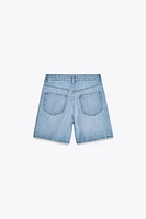 TRF MID-RISE DENIM SHORTS