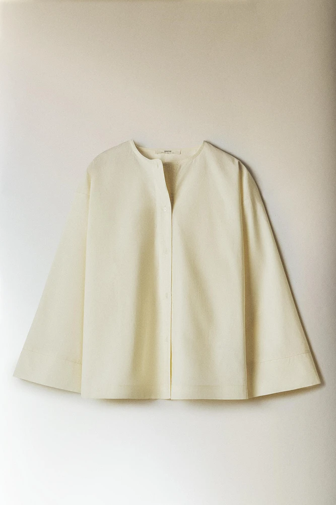 OPENWORK COTTON SHIRT