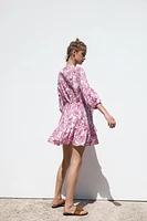 ROBE COURTE À IMPRIMÉ FLORAL