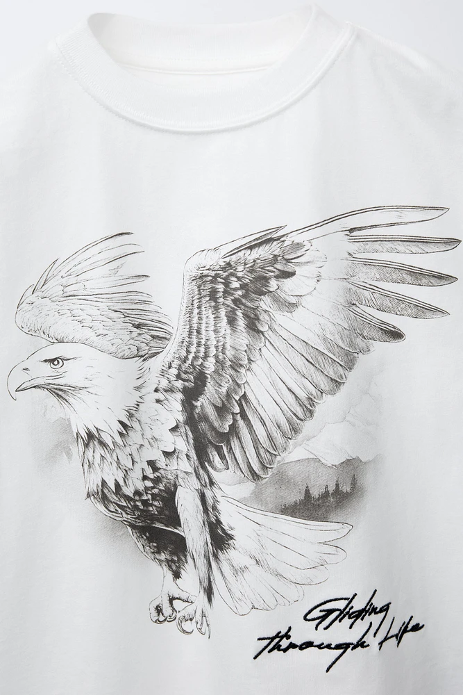 T-SHIRT À IMPRIMÉ AIGLE