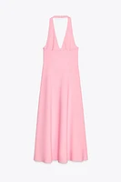 ROBE MI-LONGUE AVEC ENCOLURE AMÉRICAINE