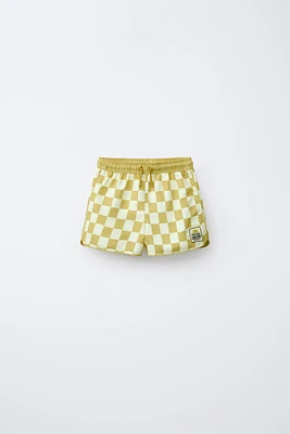 6-14 ANS/ SHORT DE BAIN À CARREAUX DAMIER