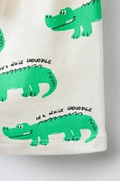 BERMUDA IMPRIMÉ CROCODILES