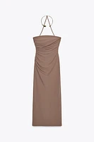JEWEL NECKLACE MIDI DRESS