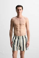 STRIPED MID-LENGTH SWIMSUIT