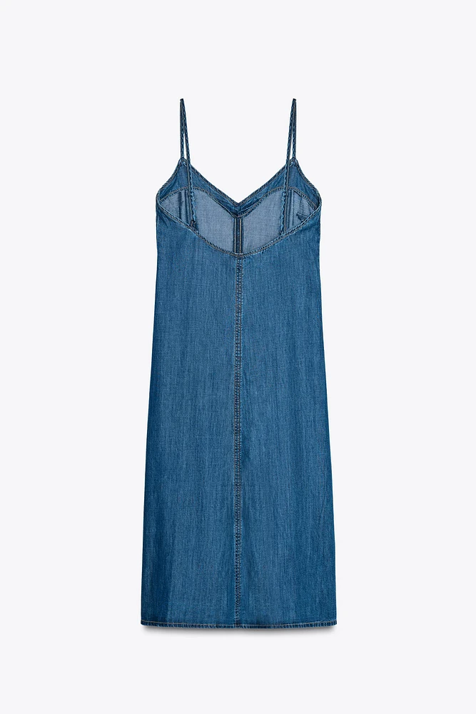 ROBE MIDI Z1975 À BRETELLES EN DENIM