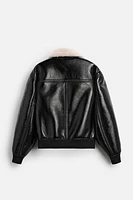 FAUX LEATHER JACKET