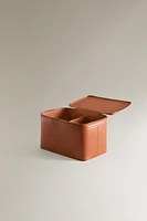 TROUSSE DE TOILETTE CUIR GRAND FORMAT