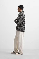 FLEECE PLAID OVERSHIRT