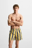 STRIPED MID-LENGTH SWIMSUIT