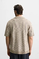 CHEMISE EN MAILLE À TEXTURE BOUCLÉ