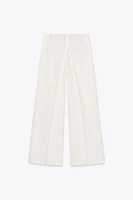 LINEN BLEND PLEATED PANTS ZW COLLECTION