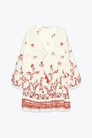 PRINTED MINI DRESS