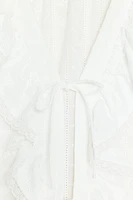 CHEMISE BRODÉE PERFORÉE À VOLANTS