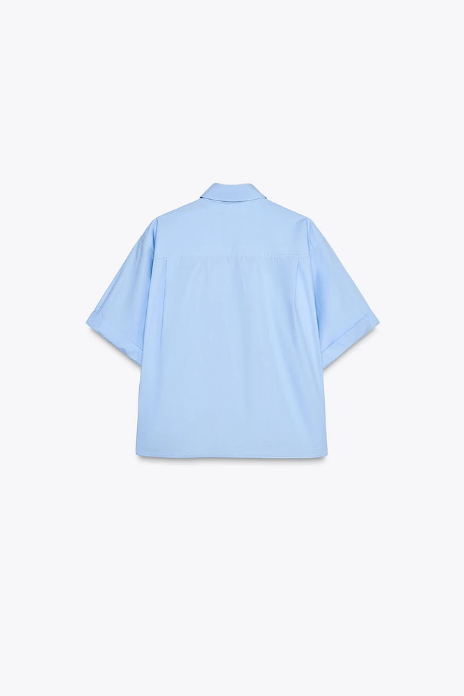 POPLIN POCKET SHIRT