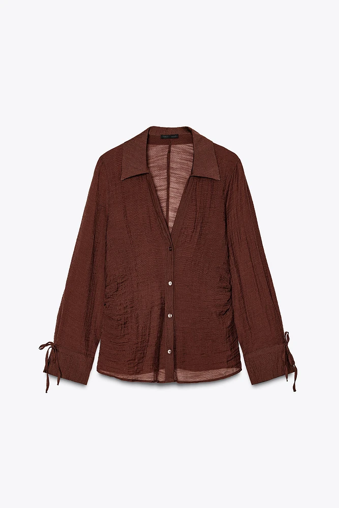 WRINKLED EFFECT SHIRT