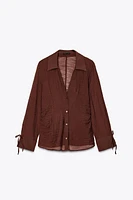 WRINKLED EFFECT SHIRT