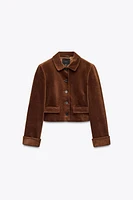 VESTE COURTE EN VELOURS
