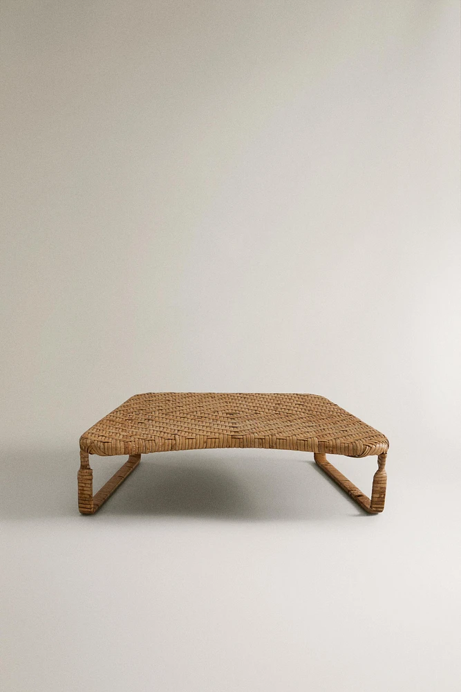 RATTAN MEDITATION STOOL
