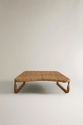 RATTAN MEDITATION STOOL