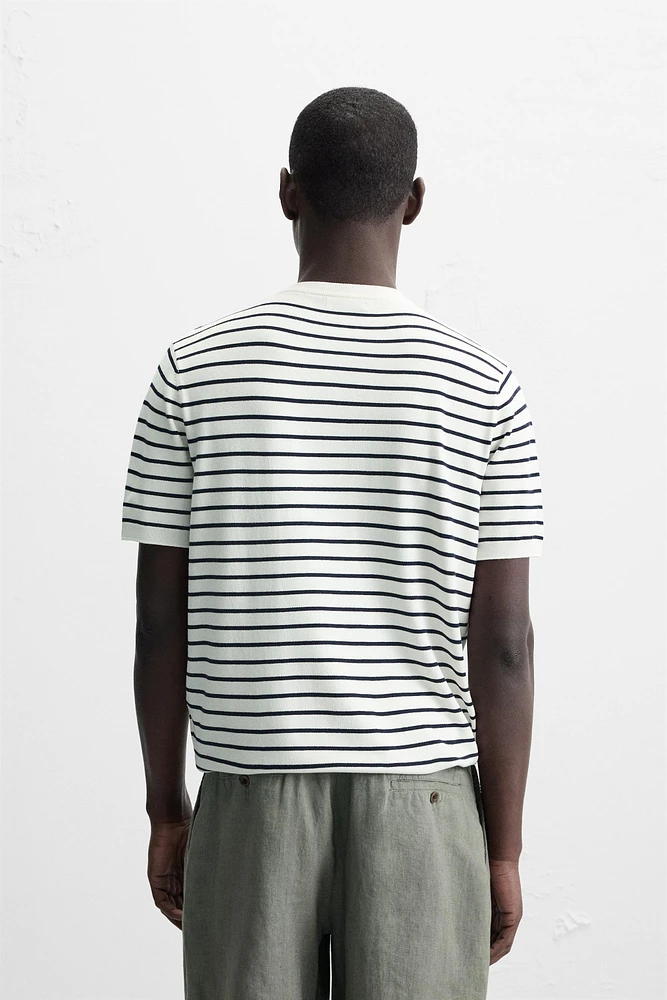 FLOWY KNIT T-SHIRT