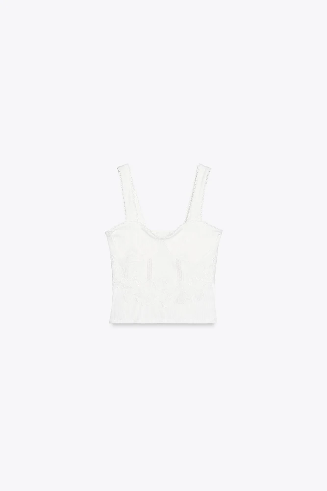 TOP CORSETERIE DENTELLE