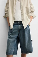 BAGGY FIT CARPENTER DENIM SHORTS
