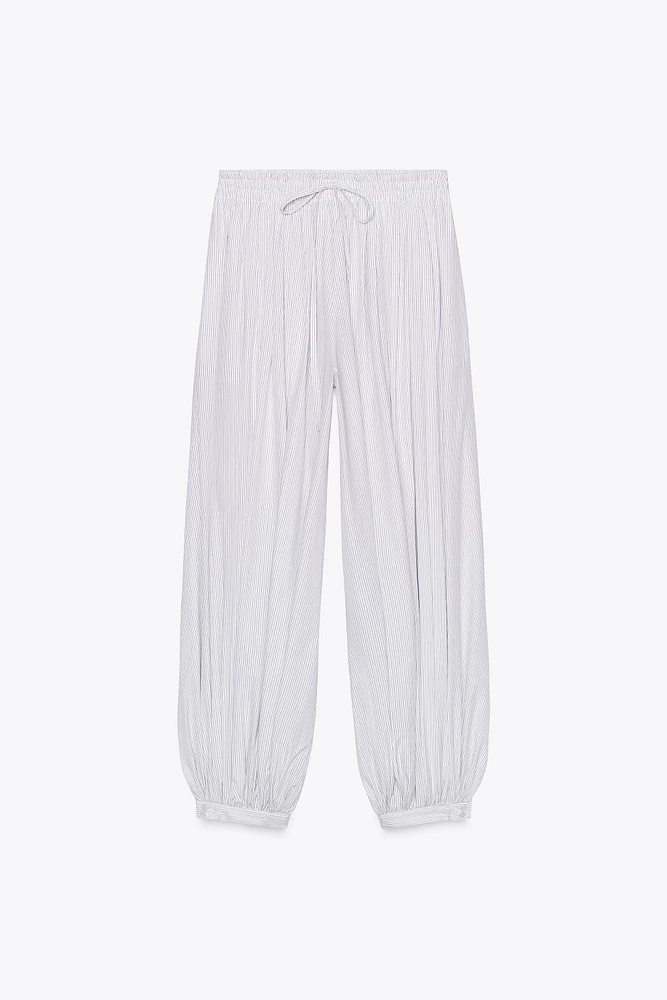 ZW COLLECTION STRIPED BALLOON PANTS