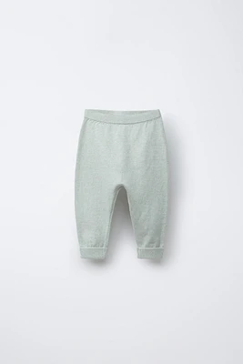 COTTON SILK KNIT HAMMER PANTS