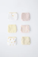 6- ANS/ LOT DE SIX CULOTTES PETITS CANARDS