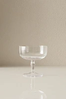 RAISED GLASS WITH GOLD RIM