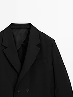 100% linen suit blazer