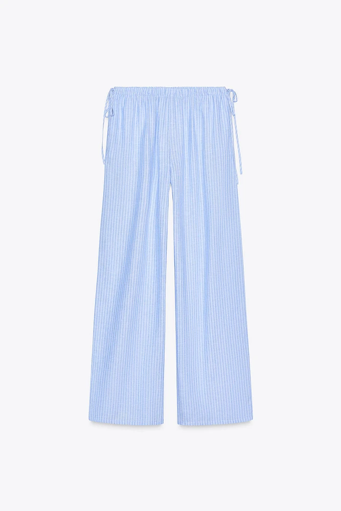 STRIPED PALAZZO PANTS