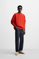 BOXY FIT CREW NECK SWEATSHIRT
