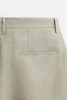 100% LINEN SHORTS