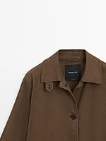 Cotton blend trench coat
