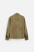 SUEDE OVERSHIRT