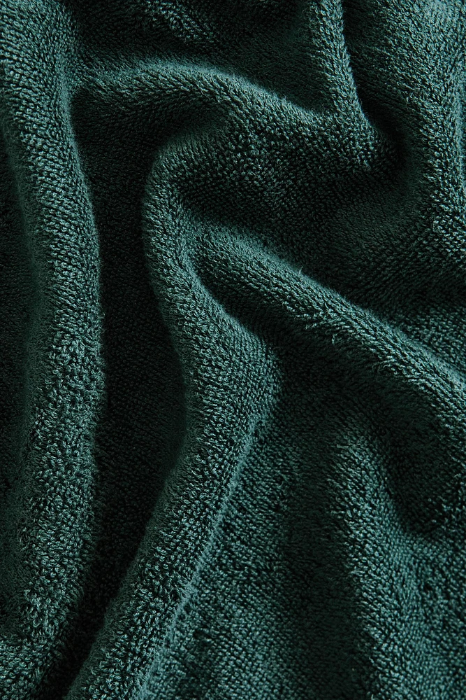 COTTON BEACH TOWEL WITH LINEN BORDER