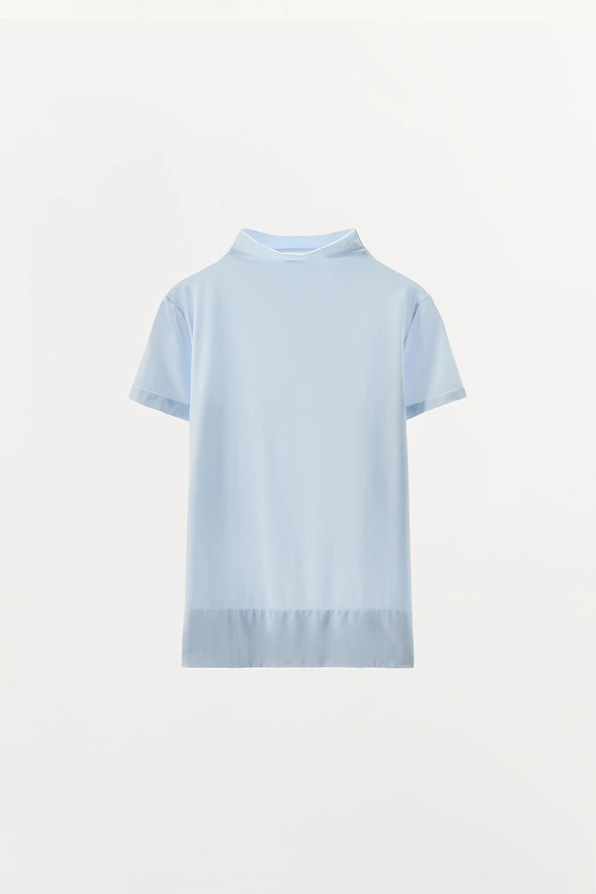 TOP COL MONTANT AVEC POLYAMIDE