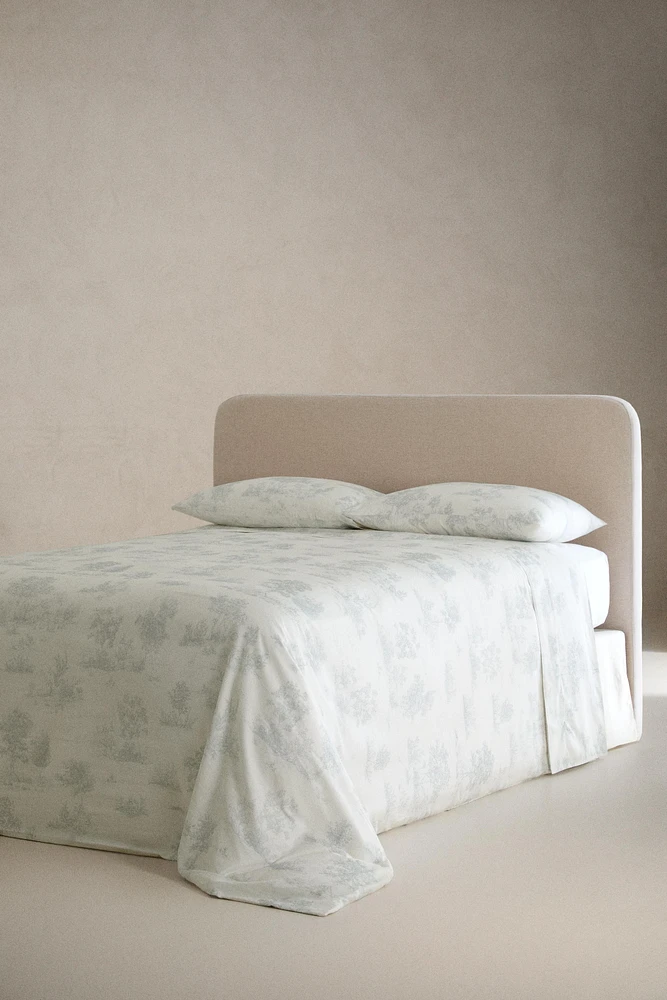 TOILE JOUY SATEEN FLAT SHEET