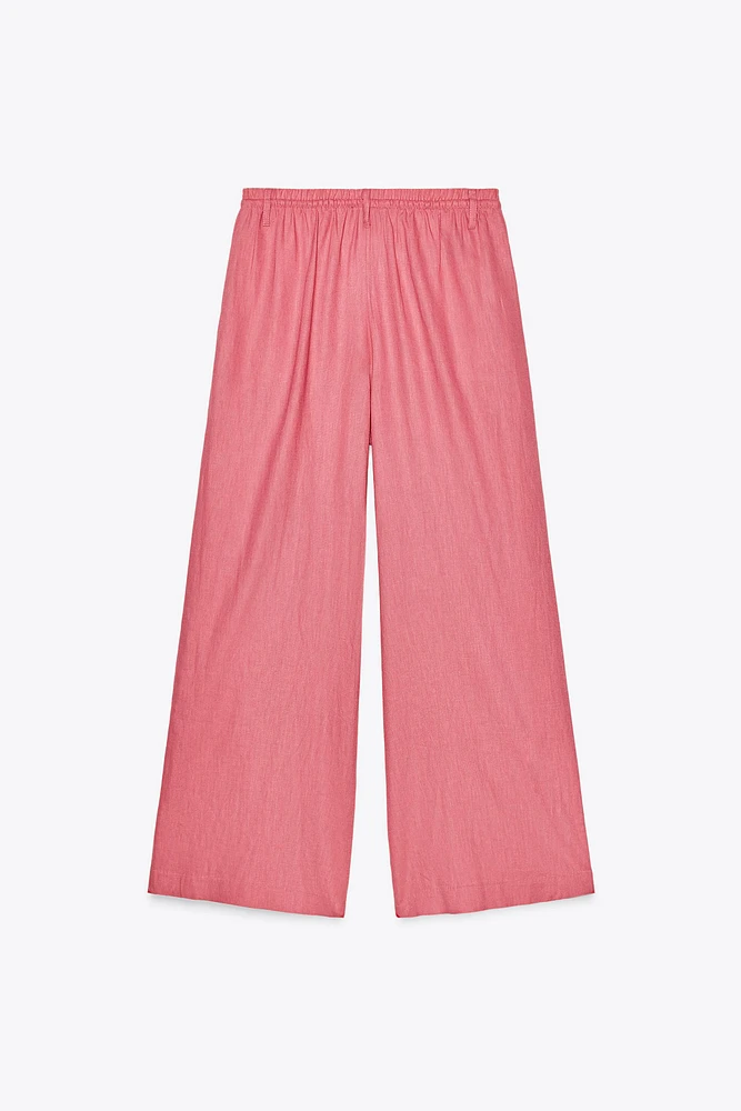 LINEN PALAZZO PANTS