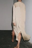 STRIPED SHIRT DRESS ZW COLLECTION