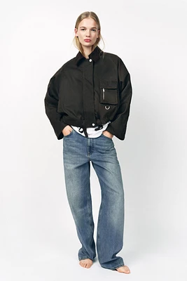 CORDUROY COLLAR WAXED JACKET ZW COLLECTION
