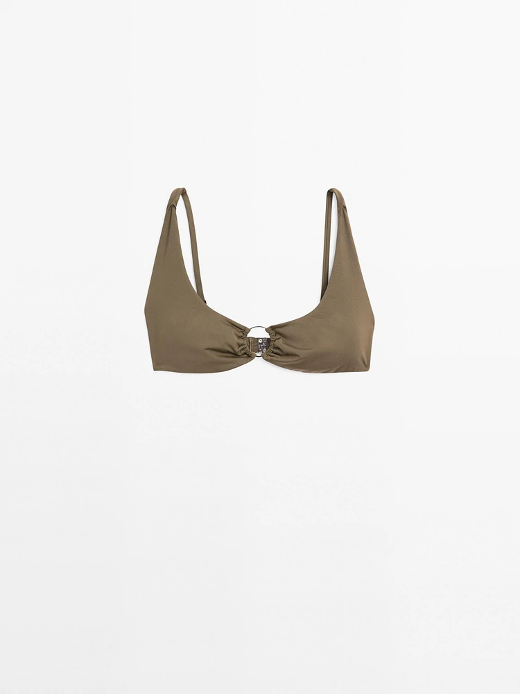 Haut de bikini avec anneau