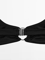 Bikini top with ring detail