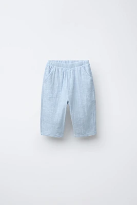 COMBINATION TEXTURED PANTS